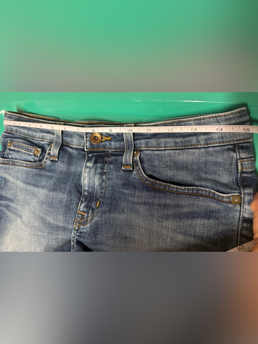 Big Star Faded Blue Denim Cutoff Shorts - Picture 3 of 7